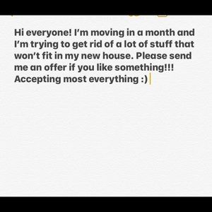 Offers are accepted!!